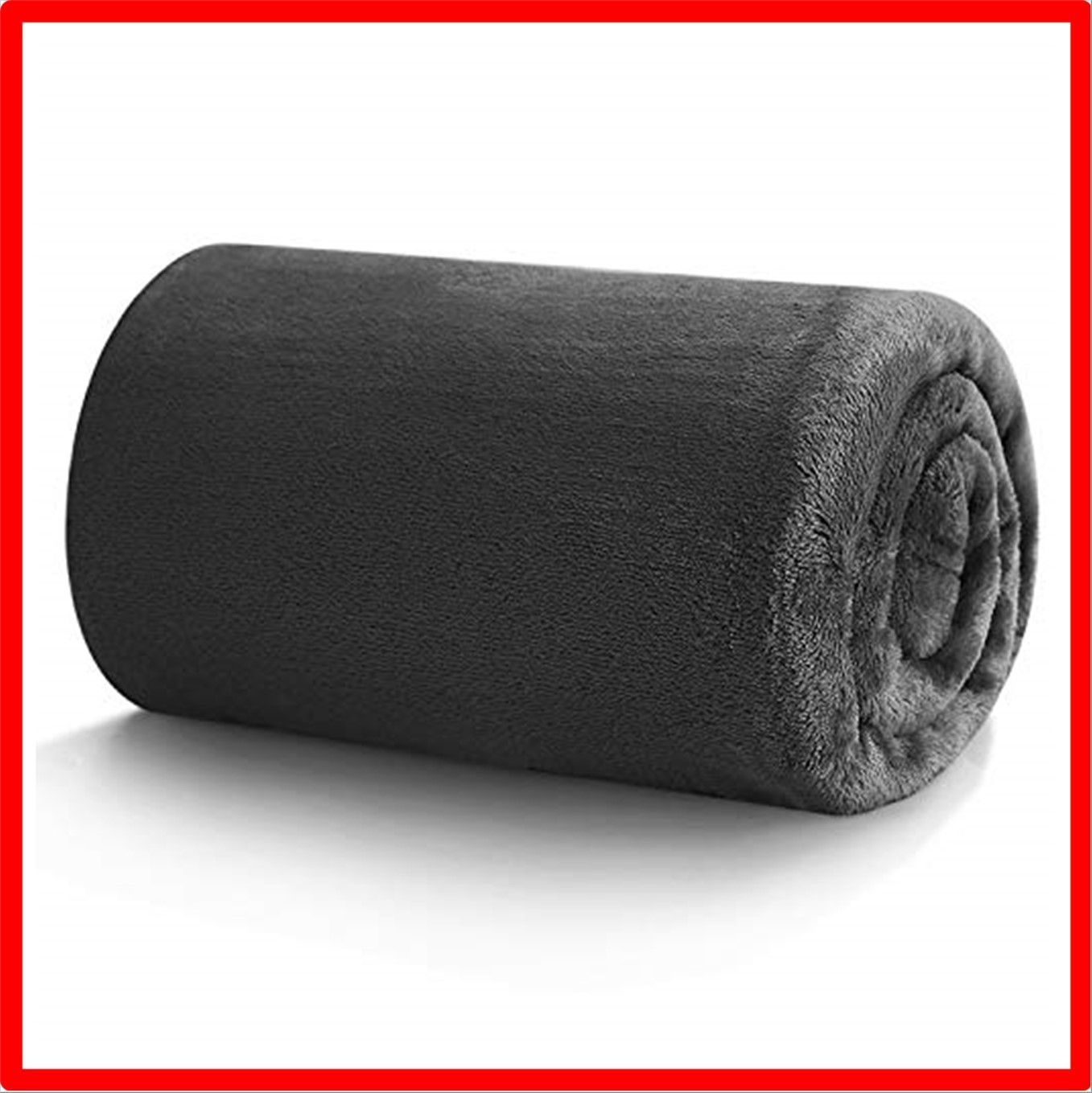 【匿名配送】グレーブラック_70x100 Hansleep 毛布 ひざ掛け 冬用 ブランケット オフィス 無地 軽量 通気 ハーフケット マイクロファイバー 柔