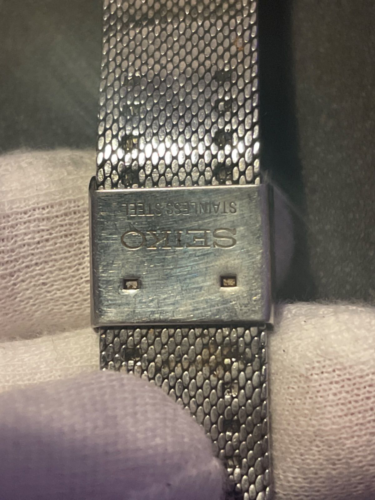 不動】SEIKO 4130-5241 SUWA QZ ホワイト文字盤 メンズ/レディース 