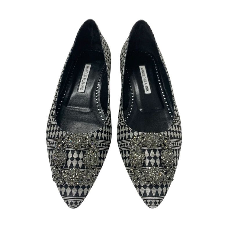 マノロブラニク MANOLO BLAHNIK ハンギシ フラットシューズ 靴