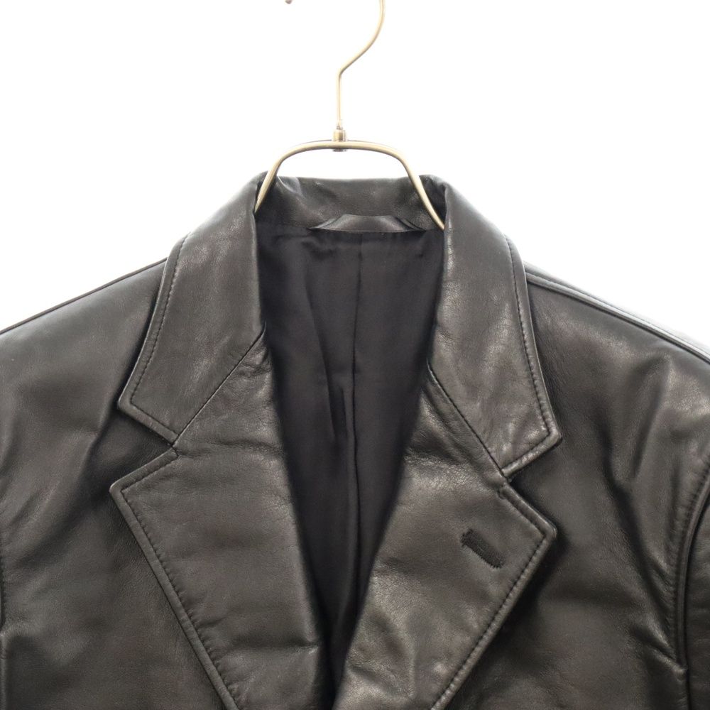 Paul Smith ポールスミス レザージャケット Paul Smith (ポールスミス) レザー テーラードジャケット ブラック