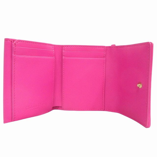 Dior Lady Dior Medium Wallet ピンク