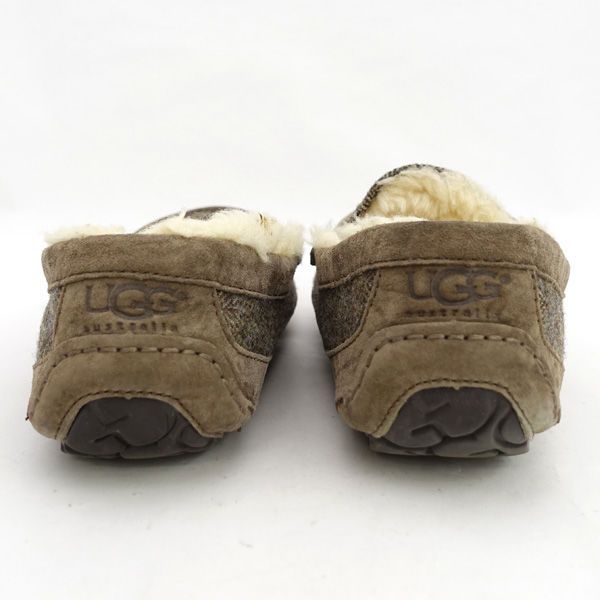 UGG  モカシン UGG WOMEN TASMAN GRAPHIC MONOGRAM TAN GREY MOCCASIN SHOE US