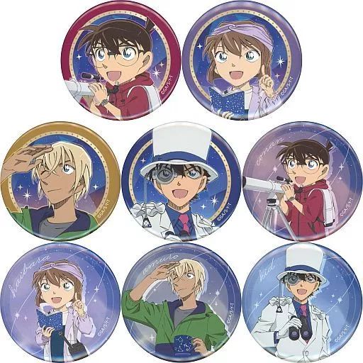 中古】バッジ・ピンズ 全8種セット 「名探偵コナン フェア -天体観測