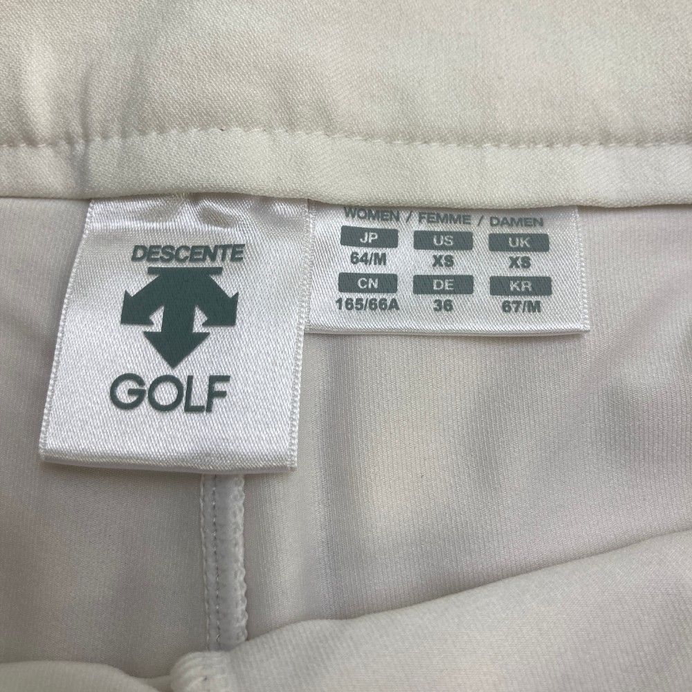 サイズ：S DESCENTE GOLF デサントゴルフ  スカート  ホワイト系 [240101437307] ゴルフウェア レディース ストスト DESCENTE GOLF デサントゴルフ スカート 白 LUXE COLLECTION