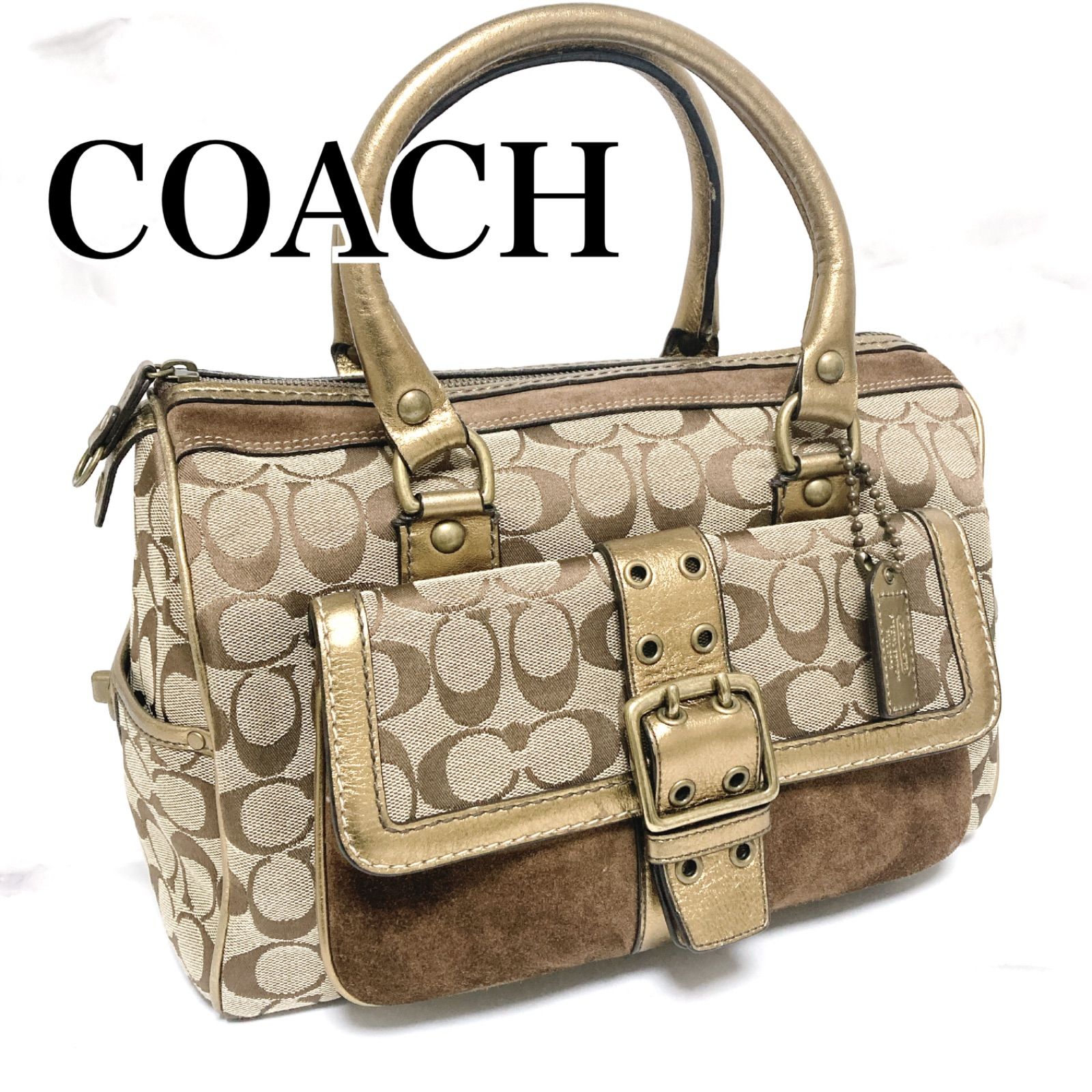 ☆ COACH コーチ バッグ ハンドバッグ ボストンバッグ シグネチャー