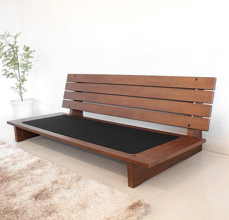 木製シンプルモダン　ローテーブル　￼2人掛け ベンチソファ　兼用　ウォールナット テーブル｜大川市公式オンラインショップ 木製シンプルモダン ロー