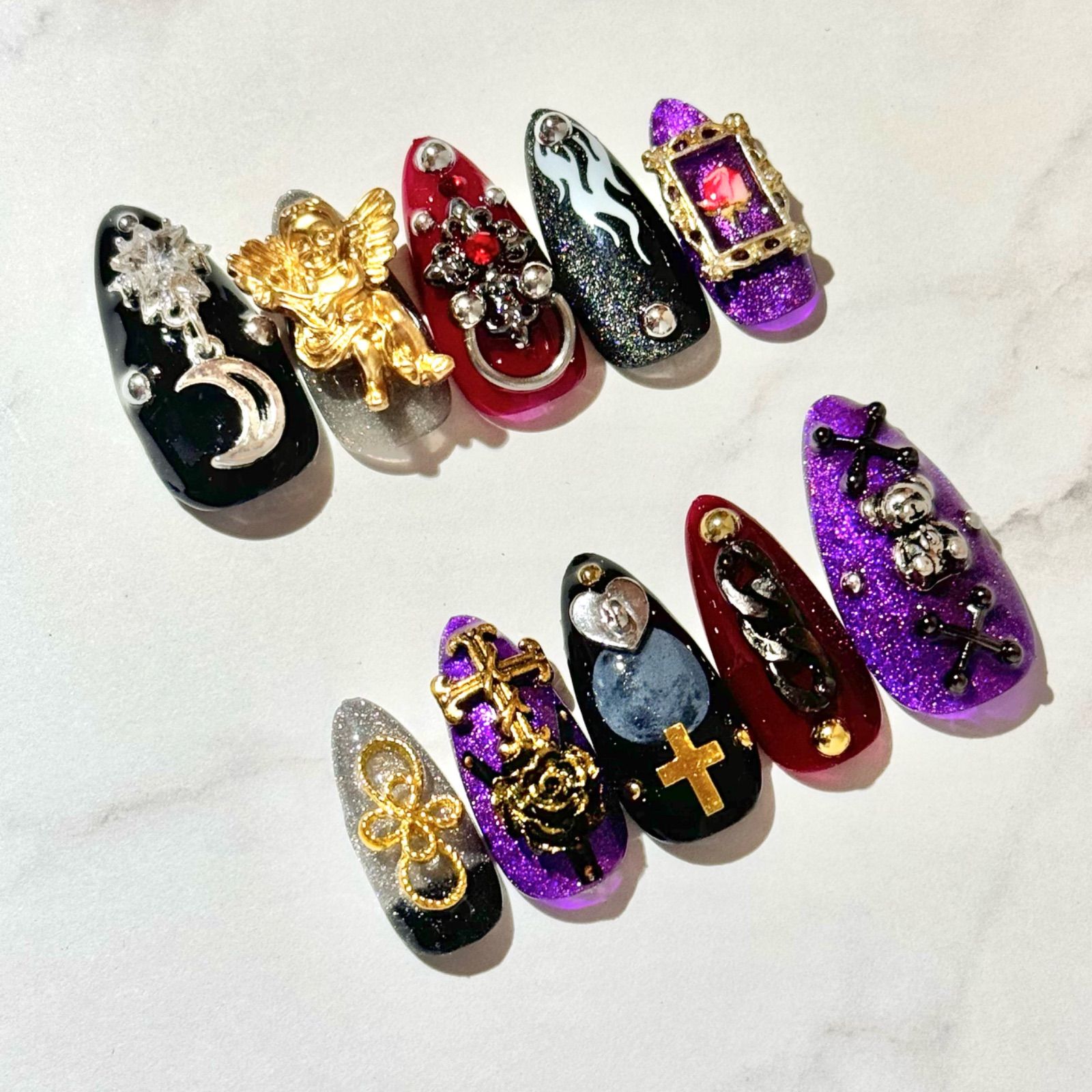 【現 品】痛ネイルチップ/up-ma 現品】痛ネイルチップ/up-ma - 【 痛ネイルチップ┆オーダー