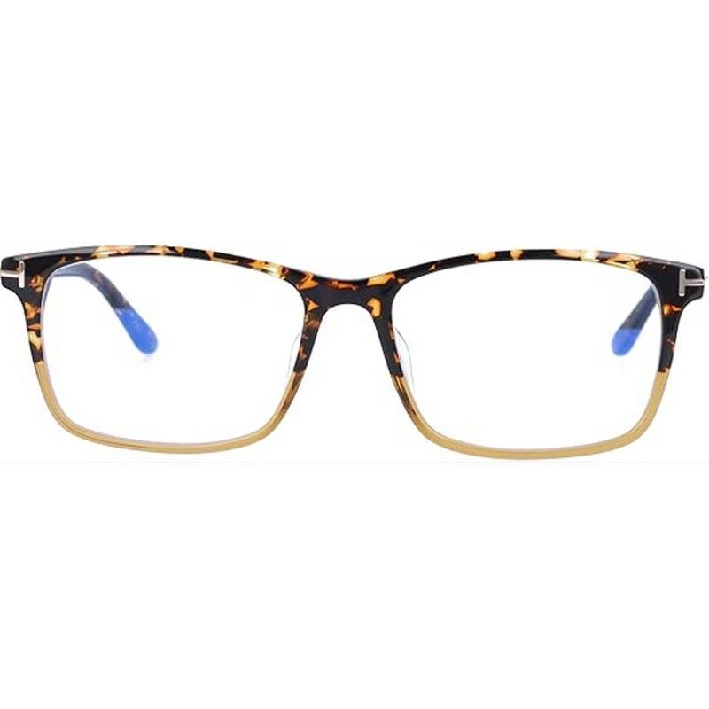 TOM FORD トムフォード FT5584FB 055 Eyeglass Frames メガネフレーム TF5584FB 055 アジアンフィット ブラウンデミ 伊達メガネ