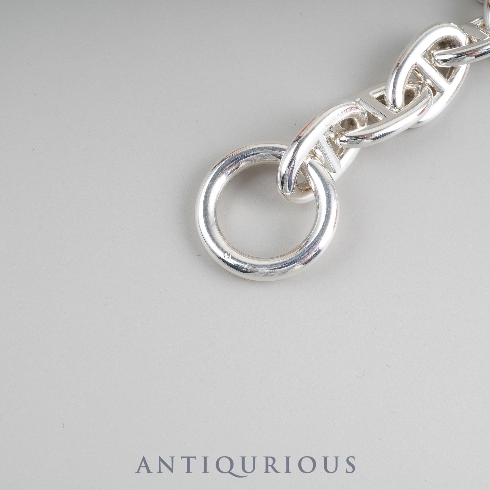 エルメス ブレスレット シェーヌダンクル TGM SV925 12コマ 箱 23年刻