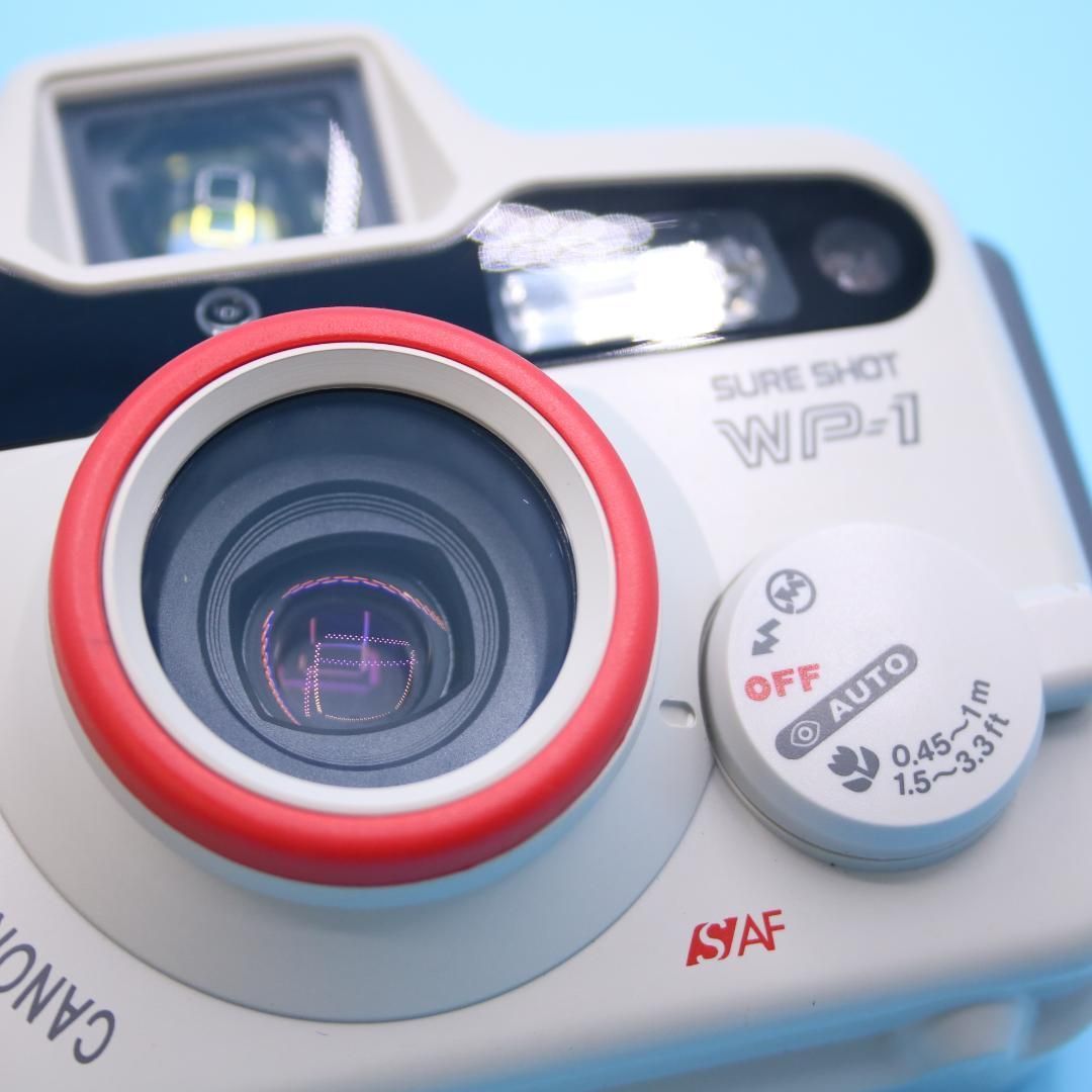 ❁ほぼ ❁ かわいい 防水 フィルムカメラ ❁ CANON SURE SHOT WP-1 32mm F3.5 コンパクト フィルムカメラ