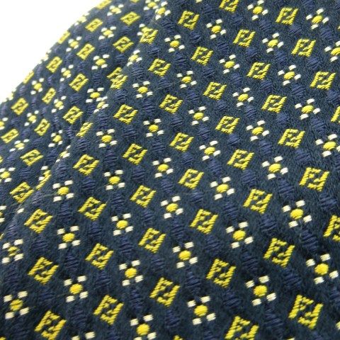 フェンディ FENDI ネクタイ レギュラー シルク 絹 FFロゴ 総柄