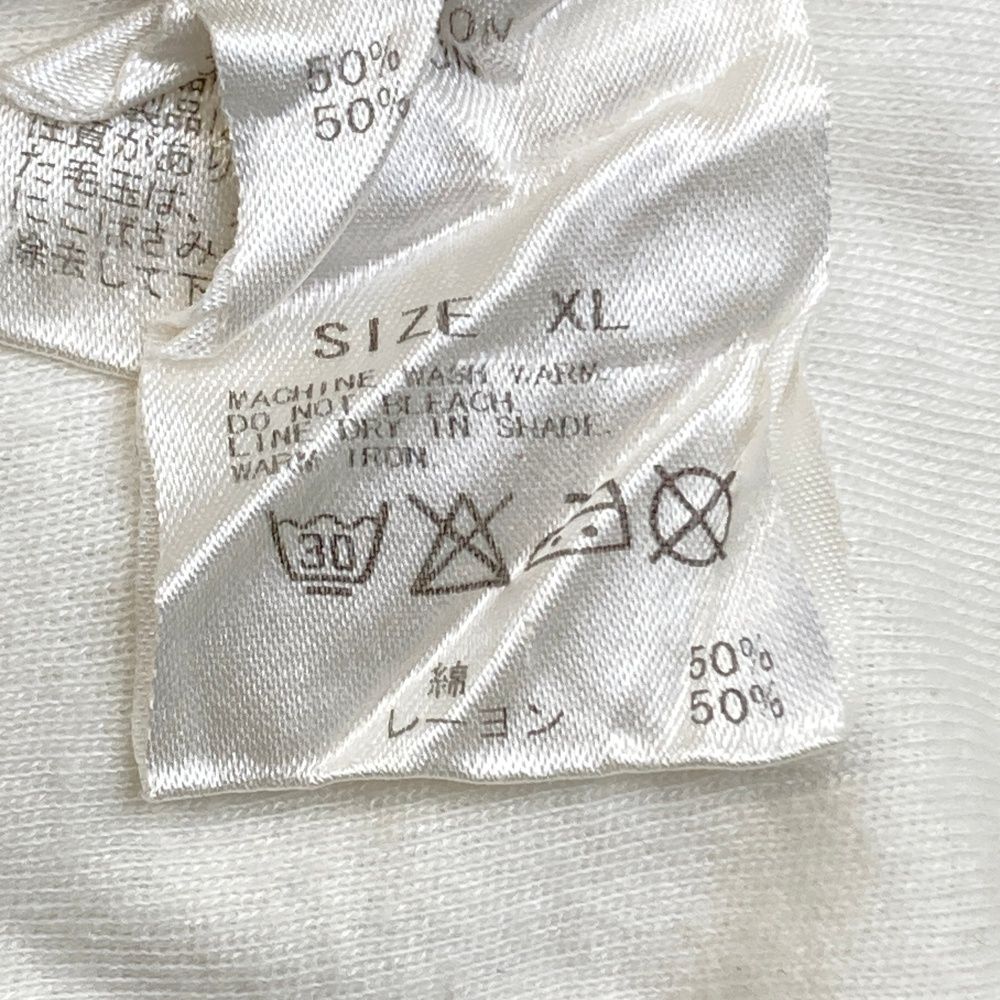 超美品】マークアンドロナ 半袖ポロシャツ 白×グレー カモフラ スカル