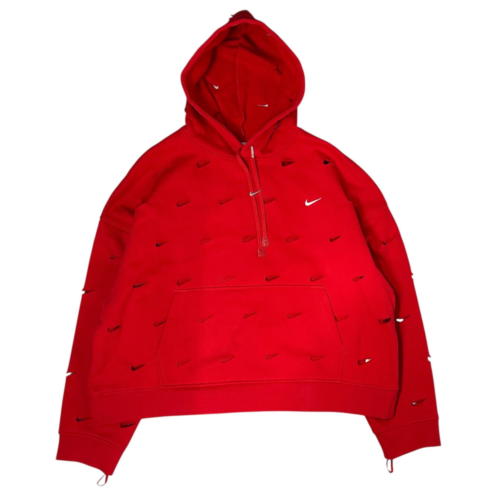 【美品】NIKE × JACQUEMUS パーカー　ナイキパーカー NIKE（ナイキ） ×JACQUEMUS Nrg He L/S Hoodie ジャックムス ダメージ