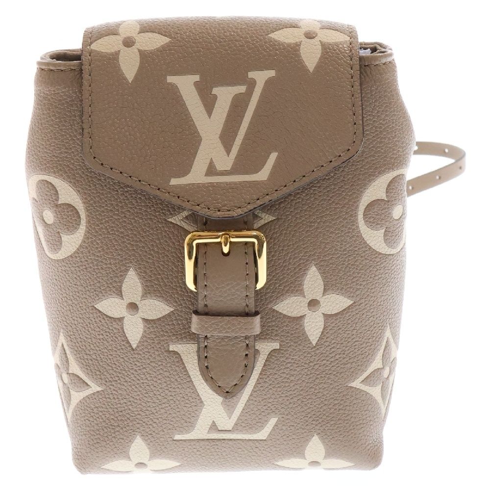 LOUIS VUITTON ルイヴィトン モノグラム アンプラント タイニー バックパック リュック M80738 グレー レディース
