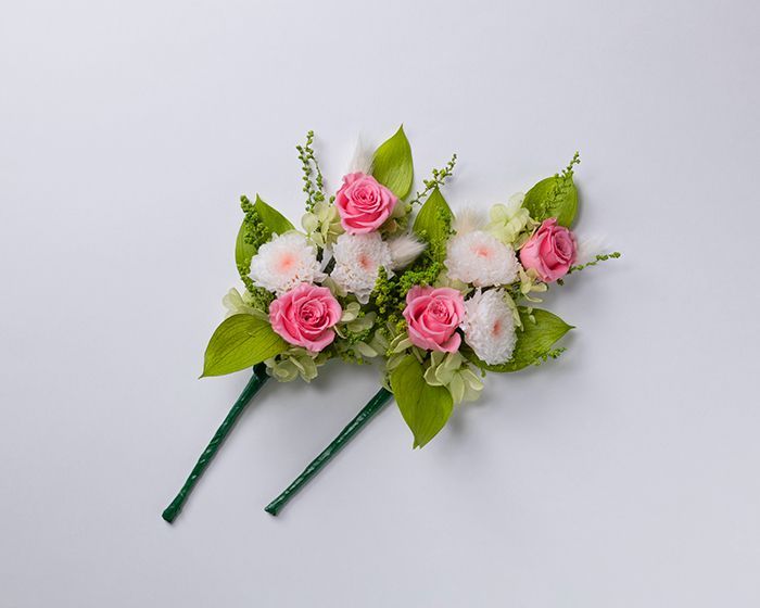 Natural＊ころころミモザとかすみ草のリース☆ミモザリース☆ドライ