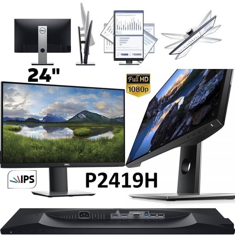 Dell P2419H 23.8インチ フルHD Edge LED LCDモニター 1920 x