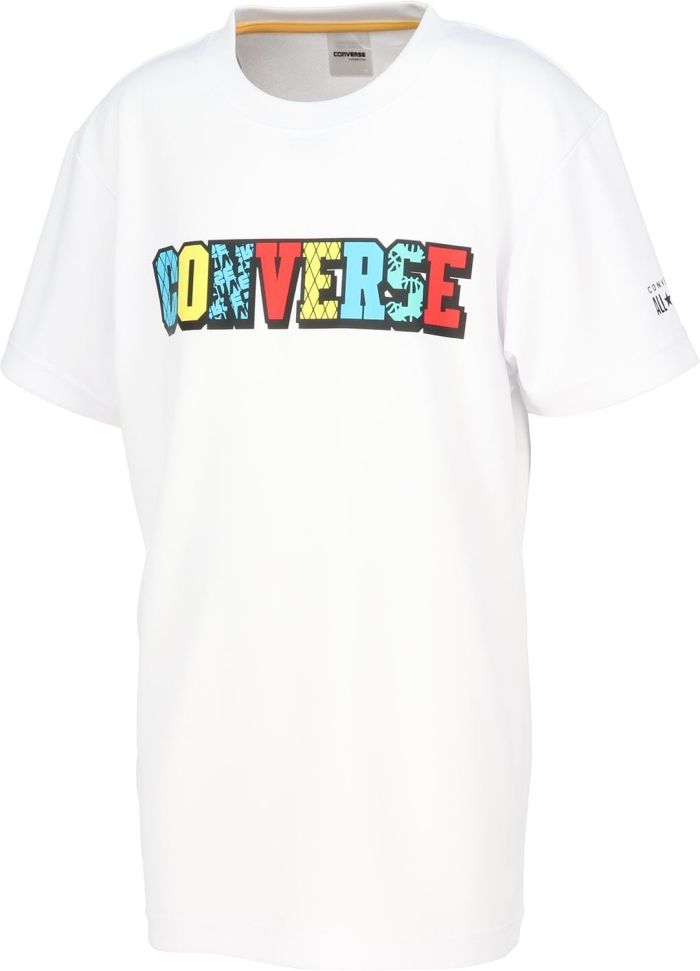 【新品・4営業日で発送】コンバース 4S_JRプリントTシャツ (CB441351) 色 : ホワイト サイズ : 130 