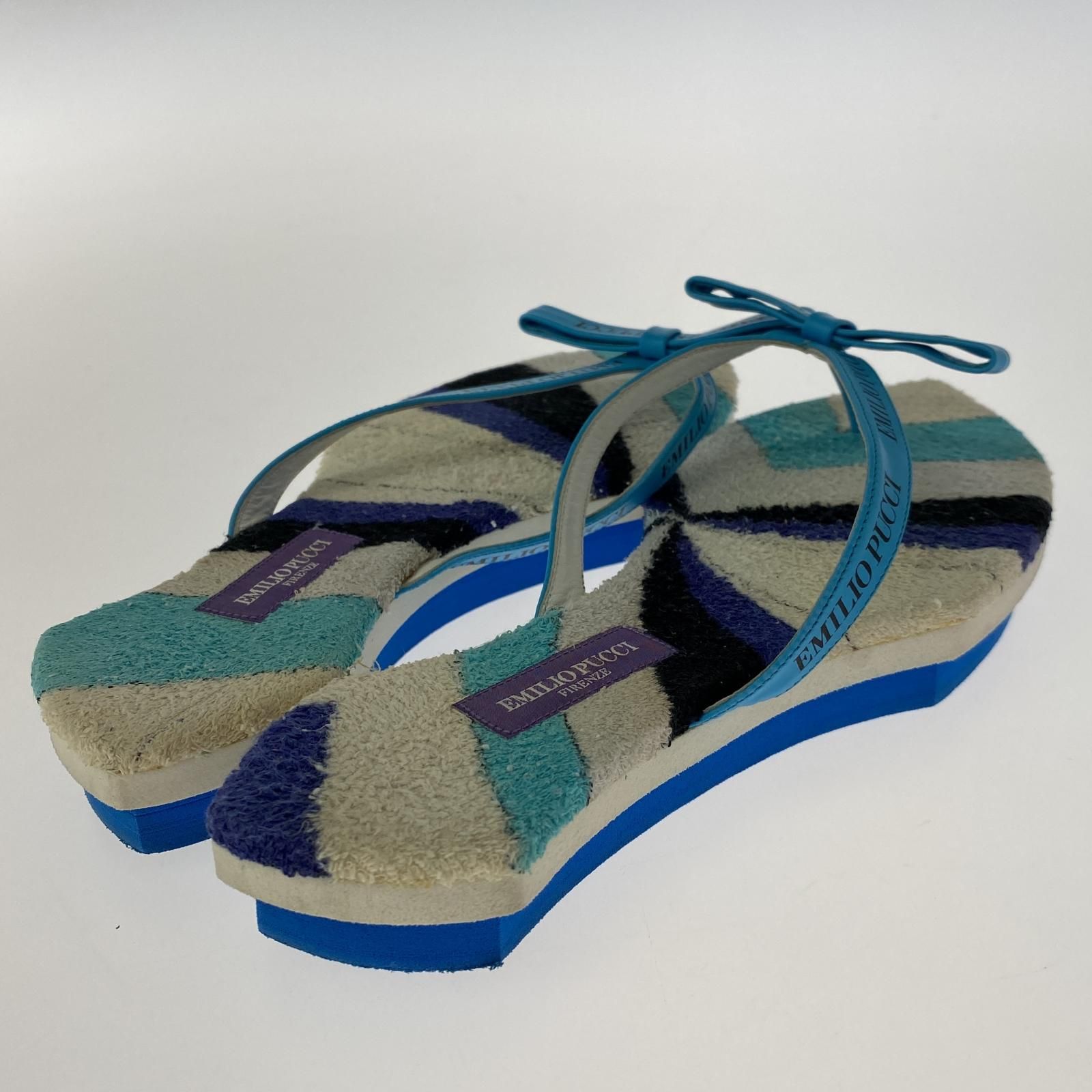 Emilio Pucci エミリオ・プッチ ロゴ トングサンダル size36