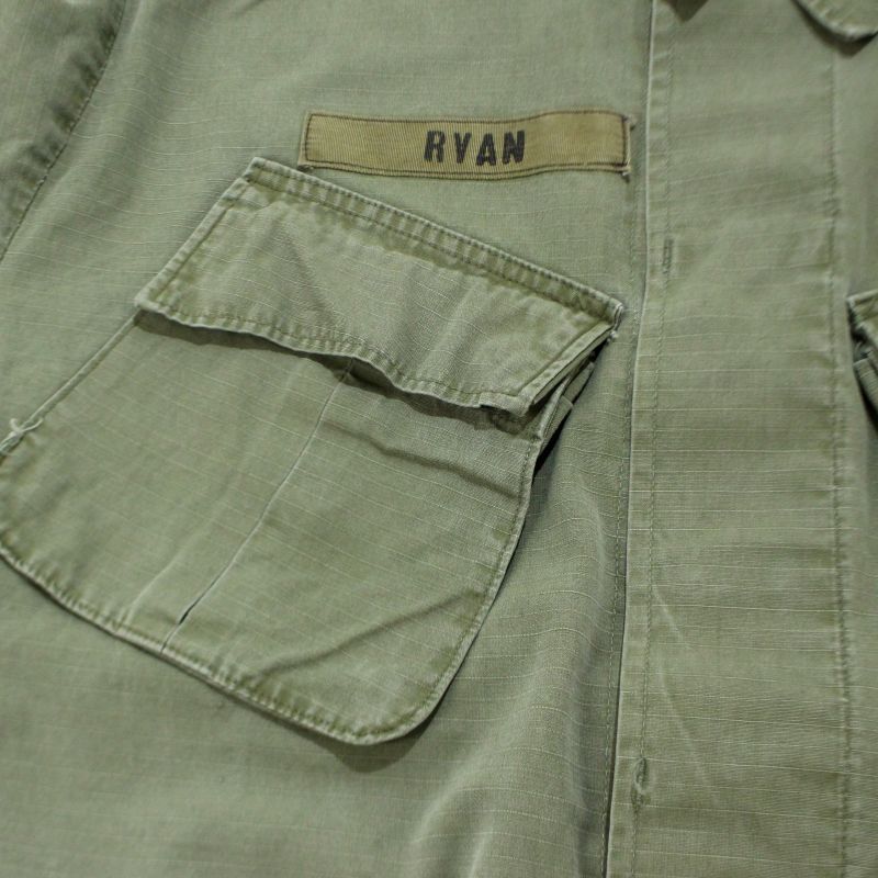 60's US ARMY ジャングルファティーグ　リップストップ　S Rサイズ 60s USA製 vintage U.S.ARMY 4thタイプ ジャングルファティーグ