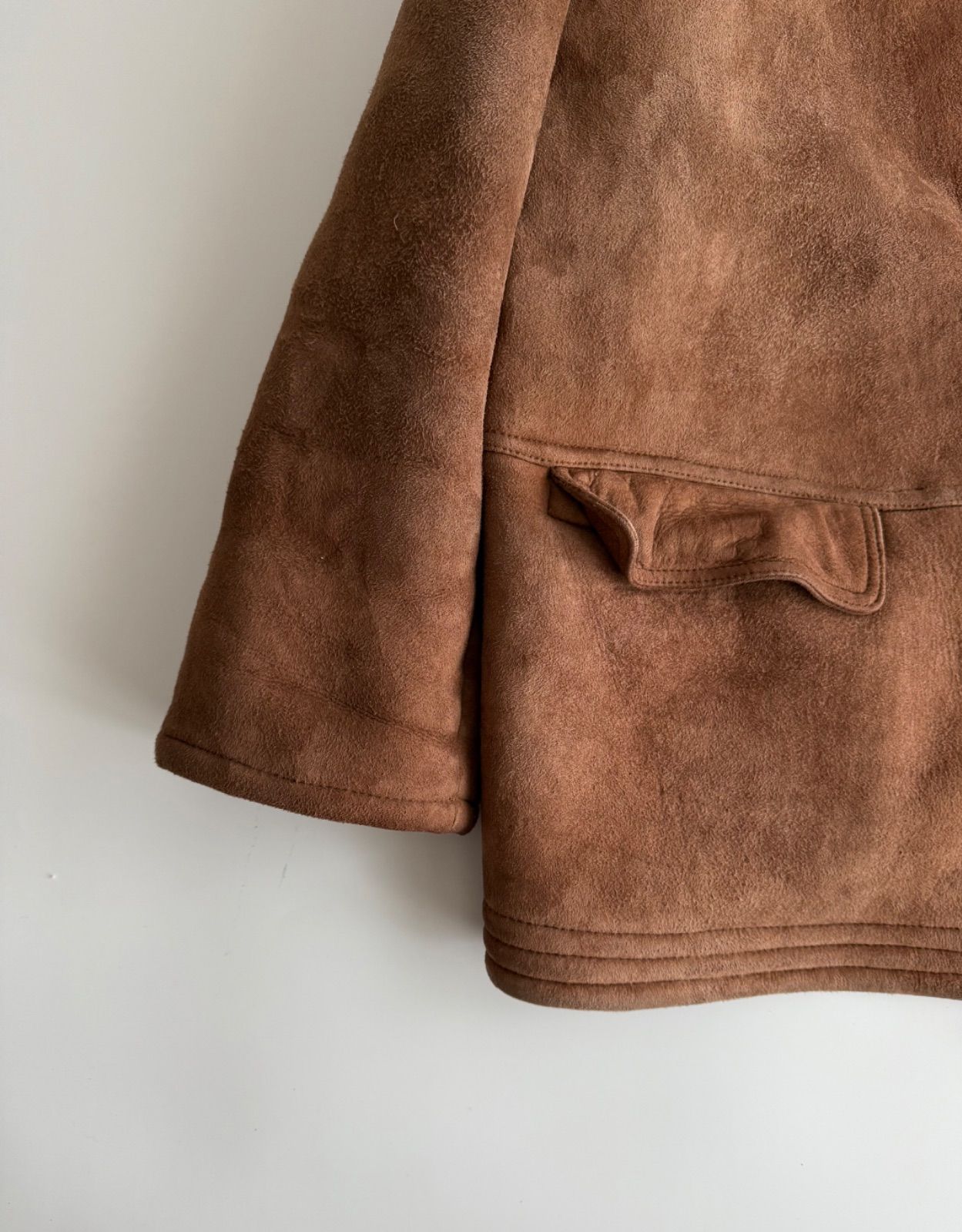 FW1995-96 Emporio Armani mouton jacket 1990年代 archive エンポリオ