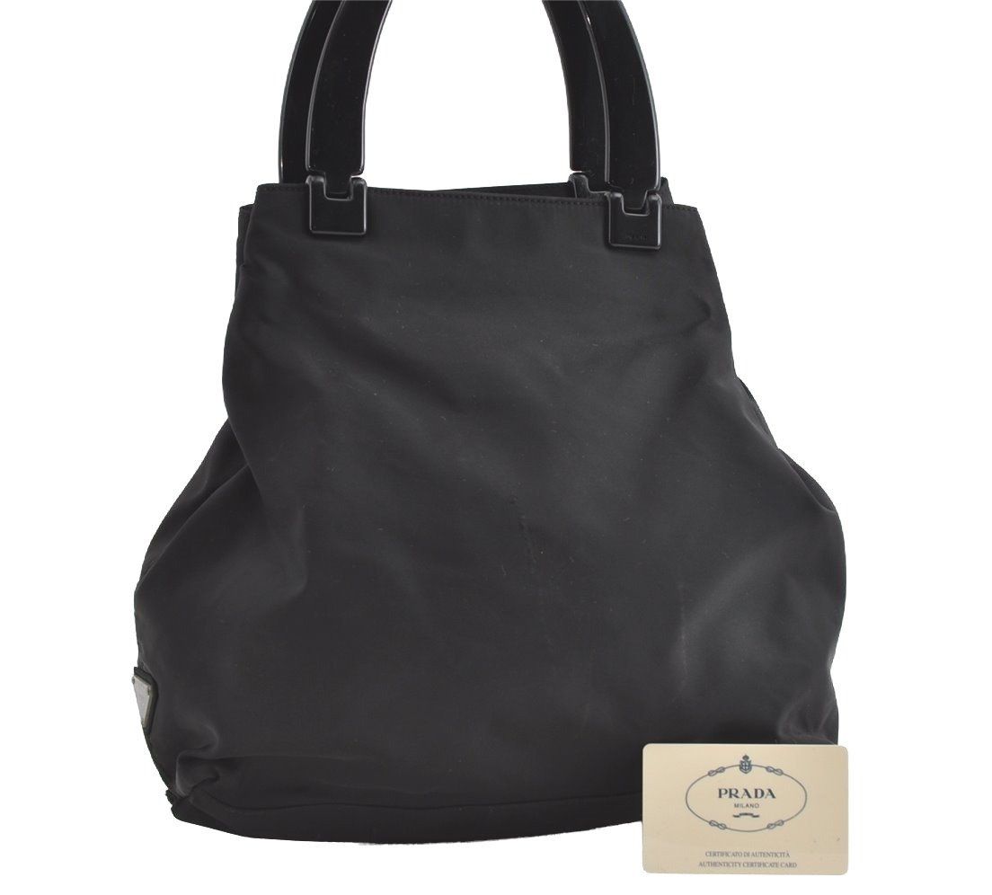 PRADA プラダ ナイロン Tessuto + プレックス プラスチック トート