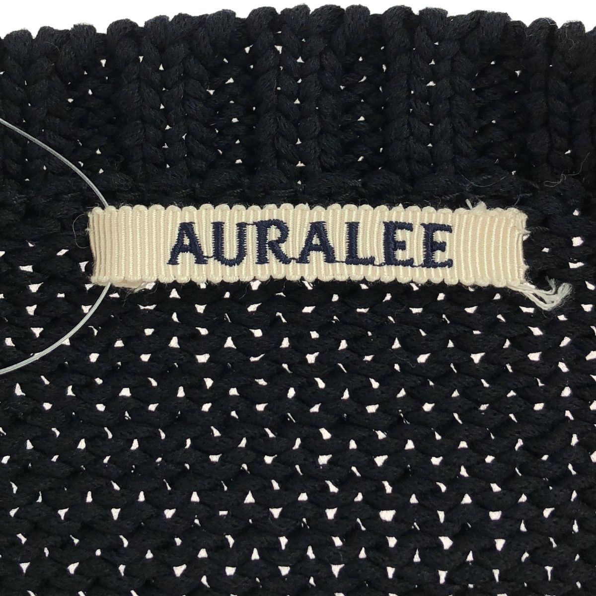 AURALEE オーラリー 24SS COTTON LILY-YARN KNIT CREW NECK