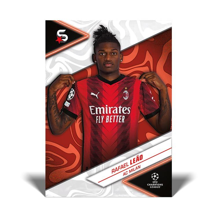 Topps UCC スーパースターズ 23/24 - ハンガーパック - UEFA Superstars 2024の4パケット。ミスティックパラレルカード2枚(1パックあたり8枚/カード32枚)。 [ハンガーパック。]