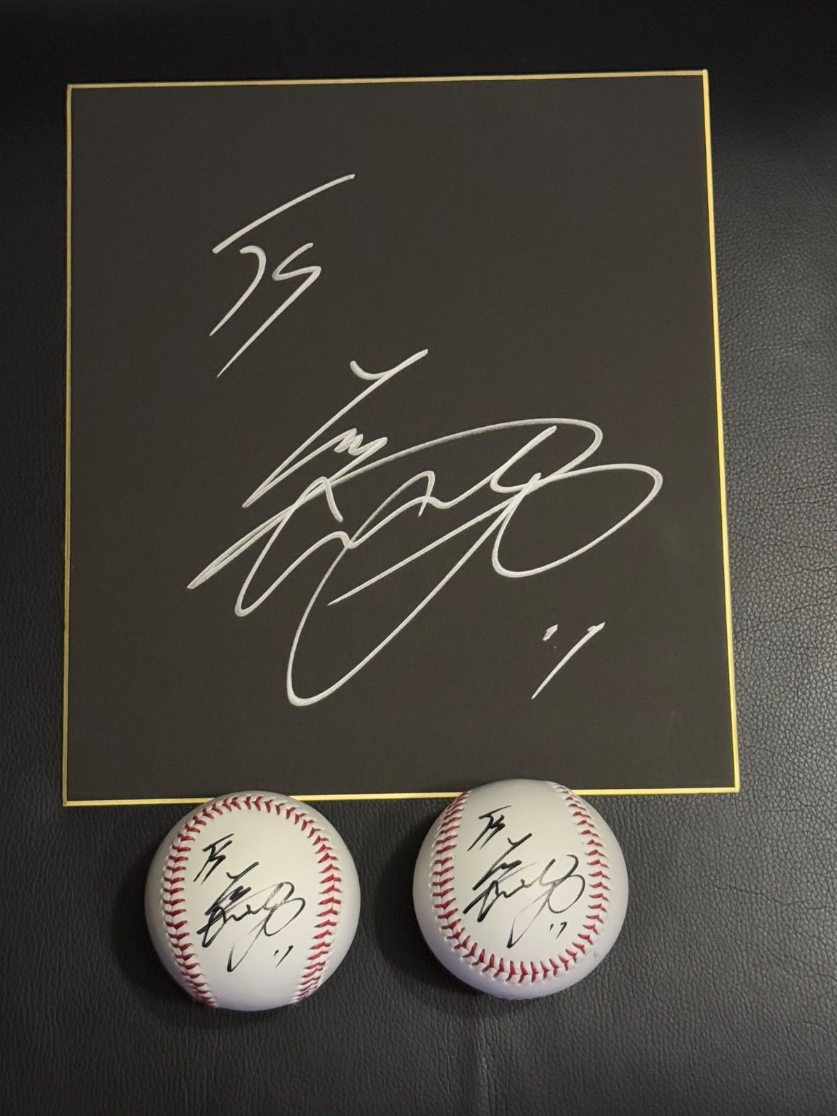 大谷　サインボール　色紙　セット　2 MLB！大谷翔平選手直筆サインボール2球、色紙セット 大谷翔平