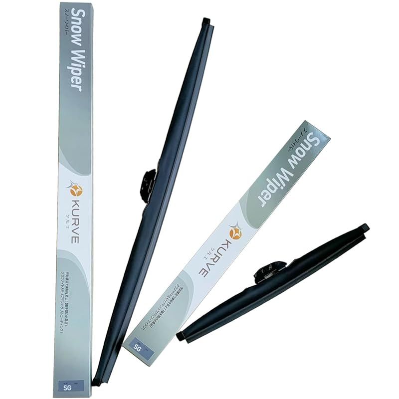 【フロントセット】 スノーワイパー 雪用ワイパー 480mm 400mm 2本 ホンダ スズキ ダイハツ 日産 マツダ 氷点下40クリア グラファイト+モリブデン ダブルコーティング 天然ゴム100％ KURVE クルエ S