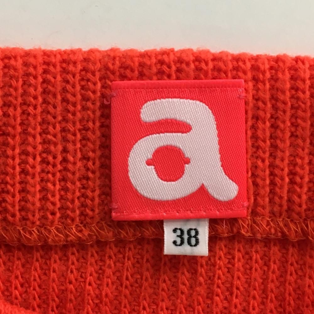 アルチビオ タートルネックセーター 38 M ゴルフ レディース 赤白