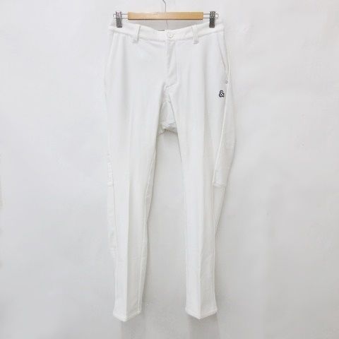 アンパスィ and per se パンツ ゴルフ スポーツウェア ロング丈 ロゴ