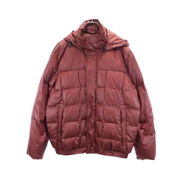 マークニューヨークバイアンドリューマーク 長袖 ダウンジャケット XL レッド系 MARC NEW YORK BY ANDREW MARC フード メンズ 古着 【231107】