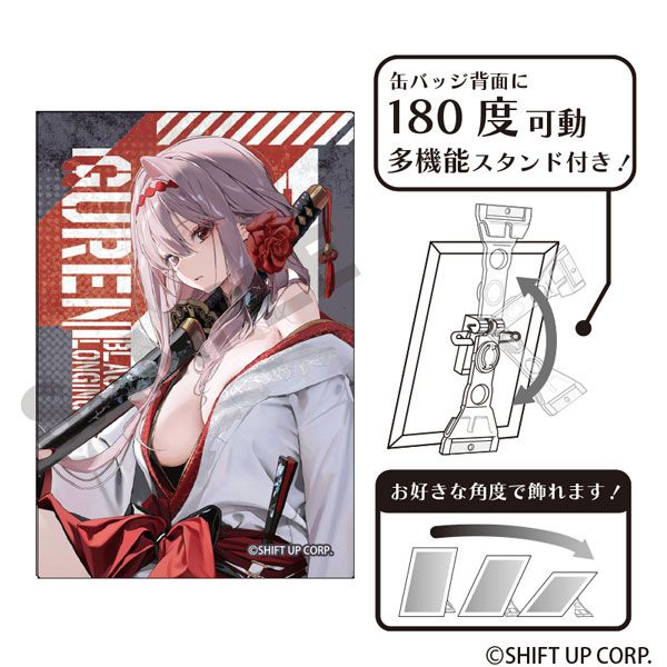 勝利の女神：NIKKE アート缶バッジ 紅蓮：ブラックシャドウ NIKKE ニケ