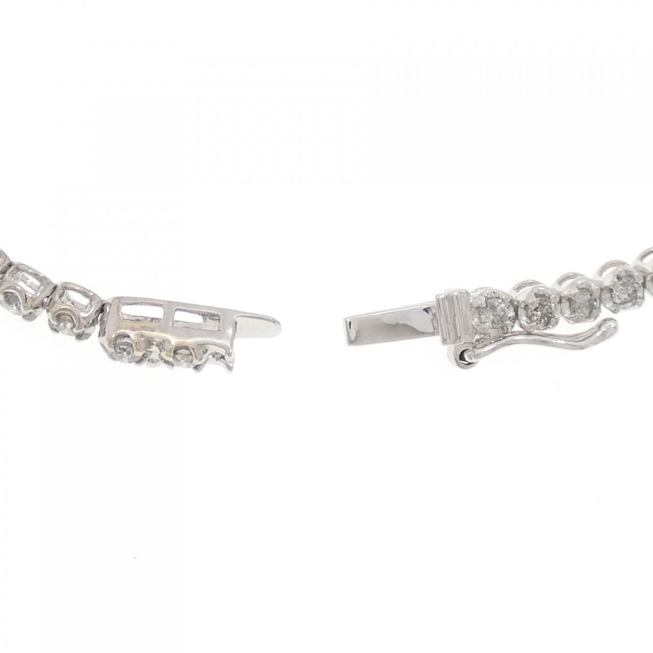 K18WG ダイヤモンド ブレスレット 2.0CT - メルカリ