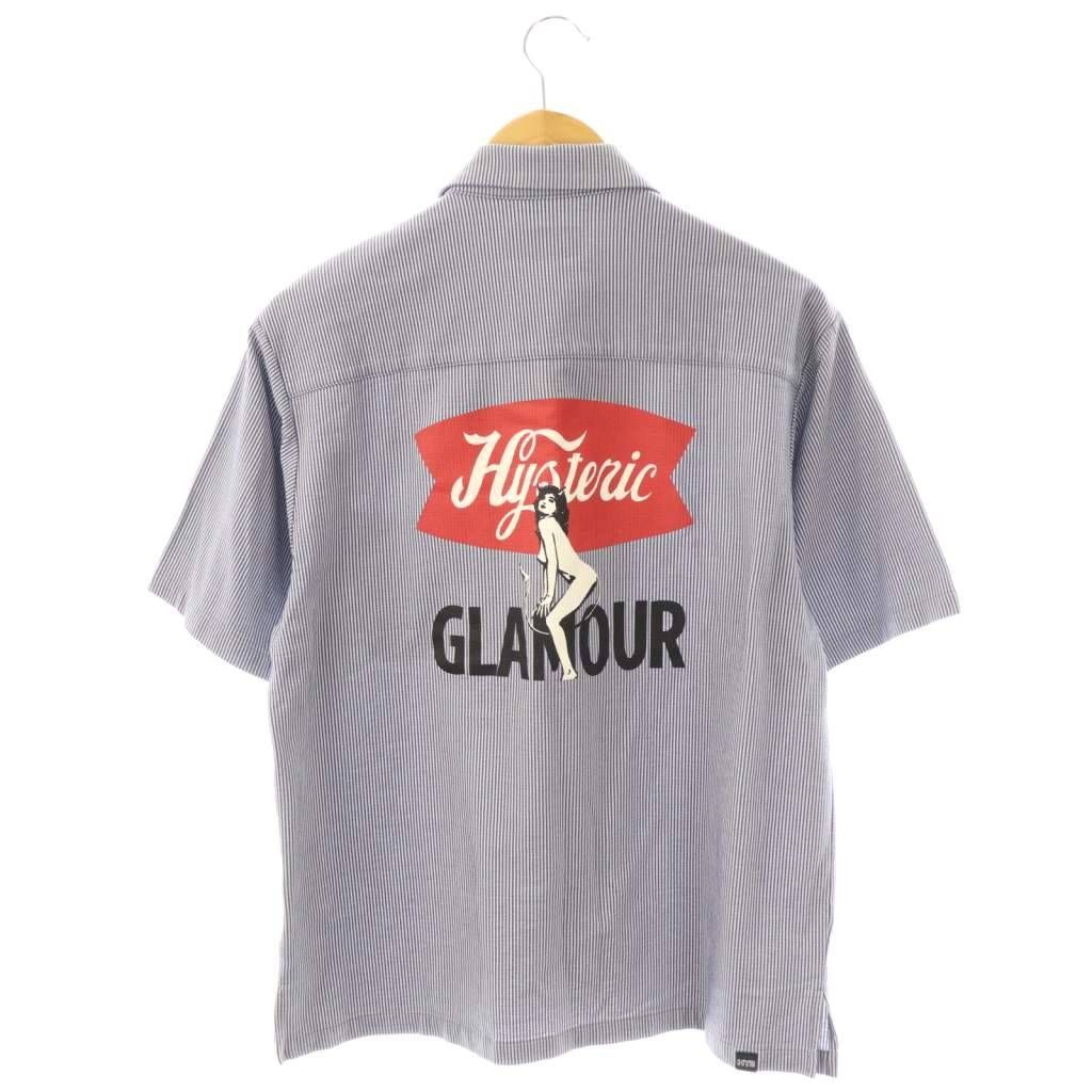 hysteric ストライプ 半袖シャツ Hysteric Glamour ヒスグラ 半袖シャツ ストライプ Shirt - メルカリ