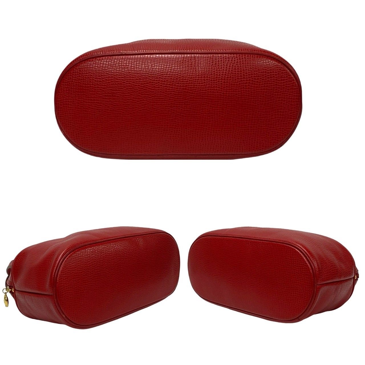 極美品 DIOR ディオール ヴィンテージ CD金具 レザー　ハンドバッグ 極 美品 Christian Dior ディオール ヴィンテージ CD ロゴ 金具