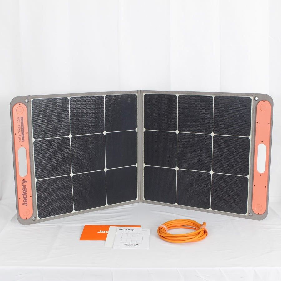 Jackery solarsaga100 JS-100C ソーラーパネル 100W 折りたたみ式 ソーラーチャージャー ジャクリ 本体 - メルカリ