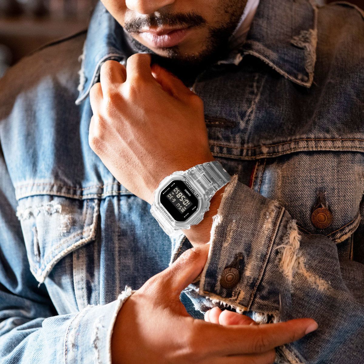 透明なGショック20気圧防水スケルトン腕時計メンズG-SHOCK新品カシオ未