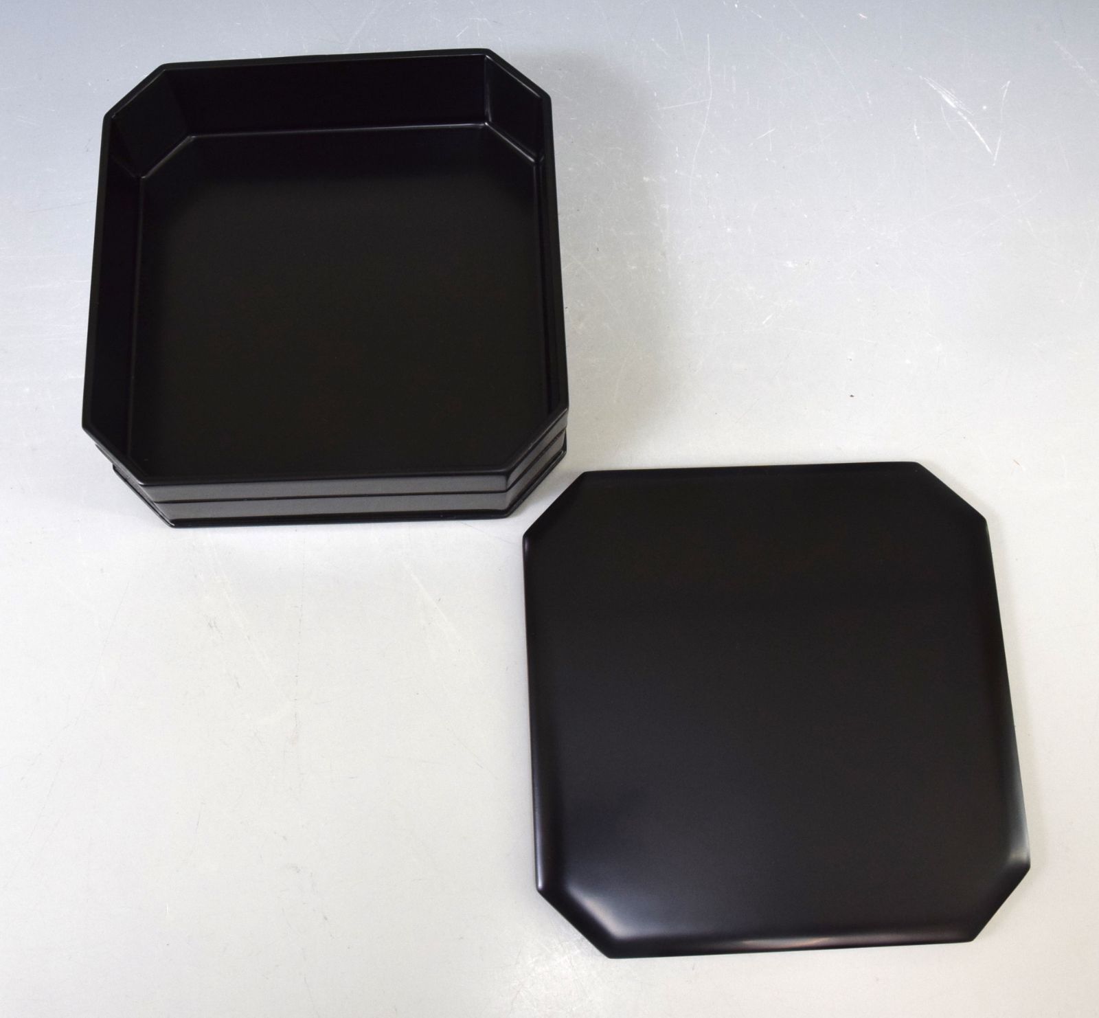 真塗 縁高 五客」懐石道具 会席 茶道具 菓子器 漆芸 木製漆器 重箱