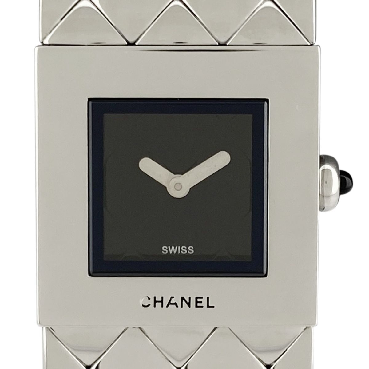 シャネル CHANEL マトラッセ H0009 腕時計 SS クォーツ ブラック 