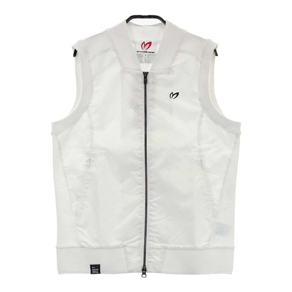 サイズ 0 MASTER BUNNY EDITION マスターバニーエディション 759-1173304 ナイロン切替ベスト ジップベスト ホワイト系 240101432352 ゴルフウェア レディース ストスト