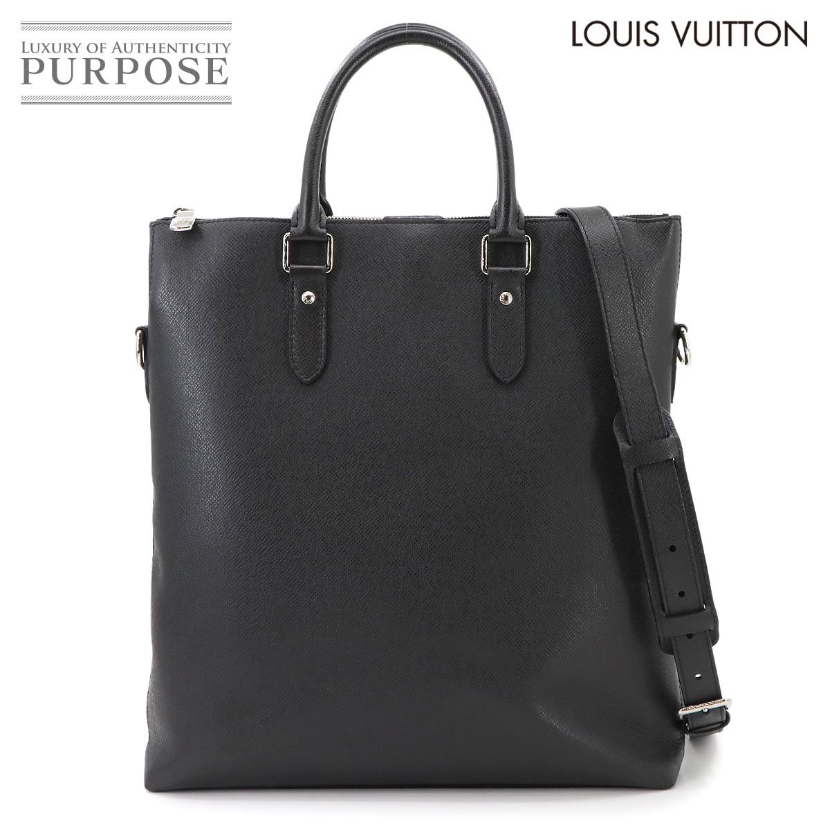 ルイ ヴィトン LOUIS VUITTON タイガ アントン トート 2way ショルダー バッグ ノワール M33433 Taiga Anton Tote 90297534