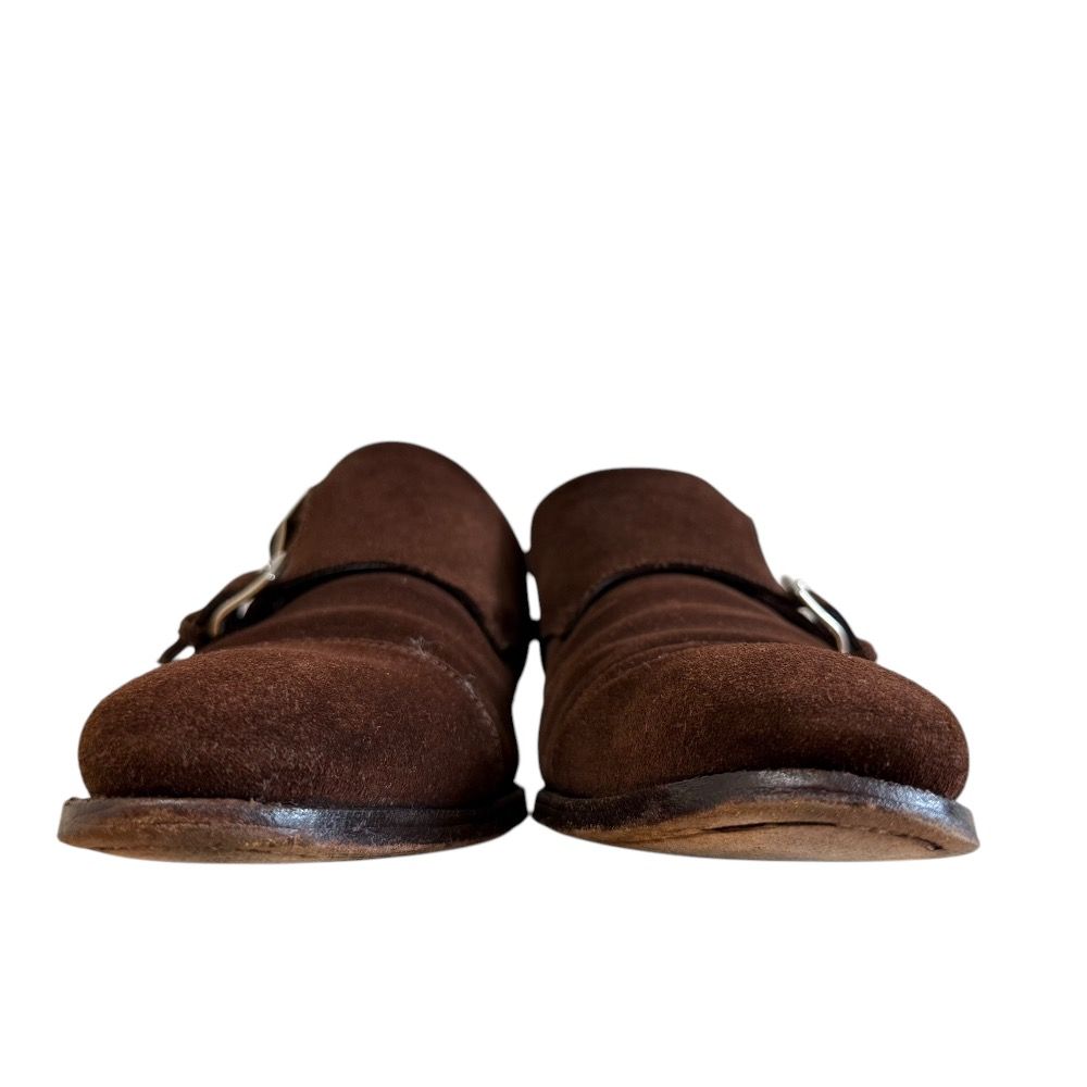 Enzo Bonafe エンツォボナフェ ダブルモンク スエード 革靴 8