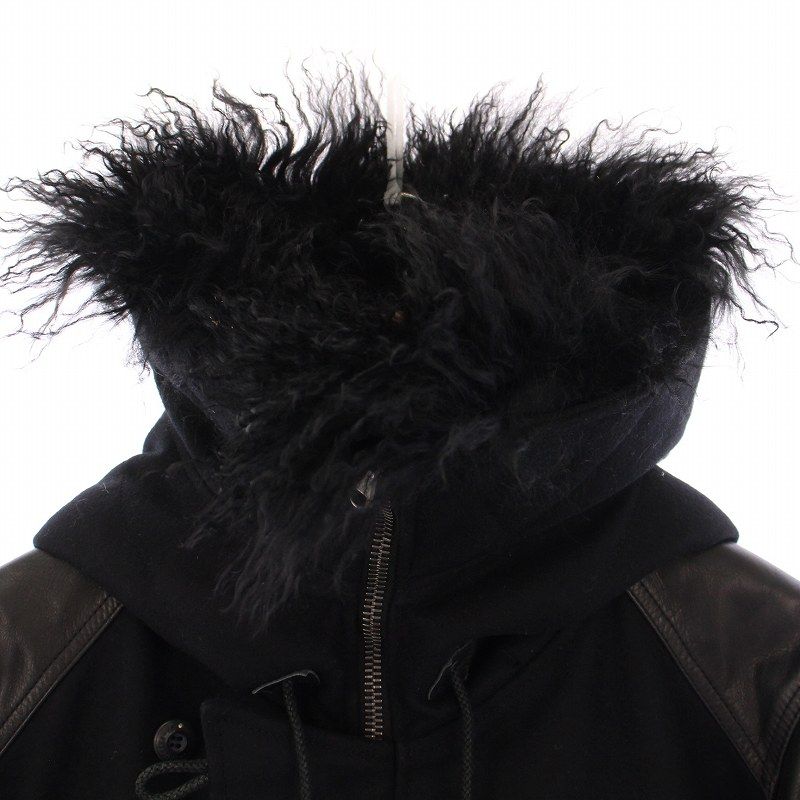 ロアー roar ラムファー 本毛皮 ウールコート シンサレート 中綿