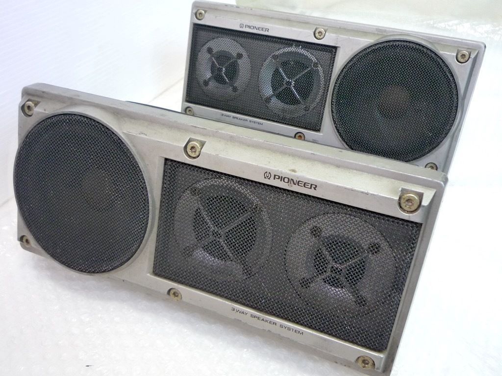 超絶 激 パイオニア PIONEER ロンサムカーボーイ スピーカー ペア 左右 TS-X11 旧車 街道レーサー3WAY SPEAKER SYSTEM 必見