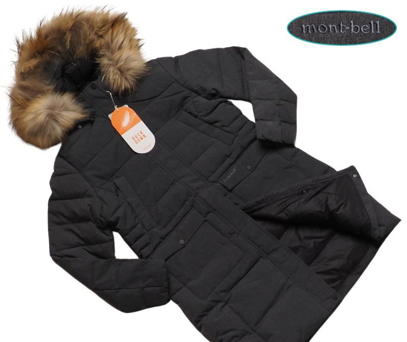 正規55000円 mont-bell モンベル 撥水透湿 RDSダックダウン Camilla ダウンジャケット レディース100 L グレー CHARCOAL GRAY WWDK811