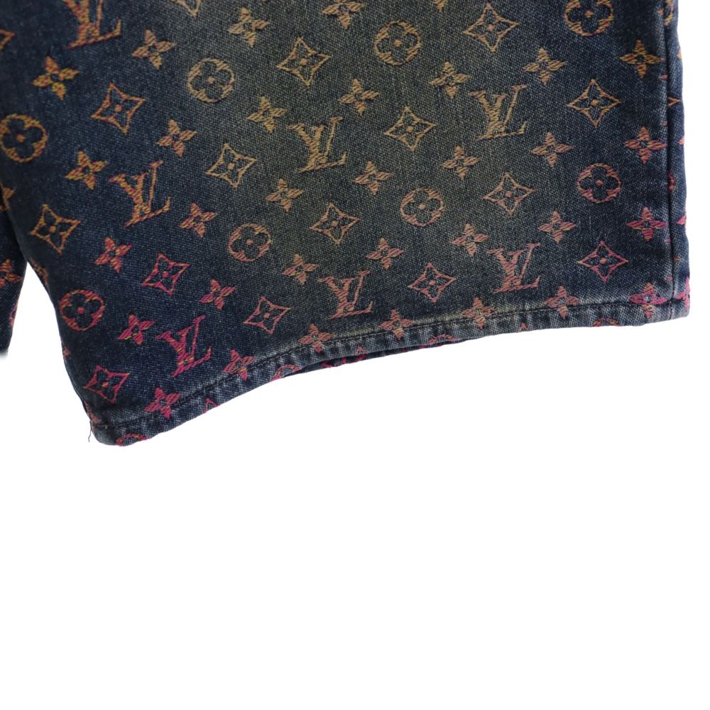 ルイヴィトン　レインボーモノグラムデニムショーツ　32 ☆Louis Vuitton☆】レインボーモノグラムデニムパンツ (Louis