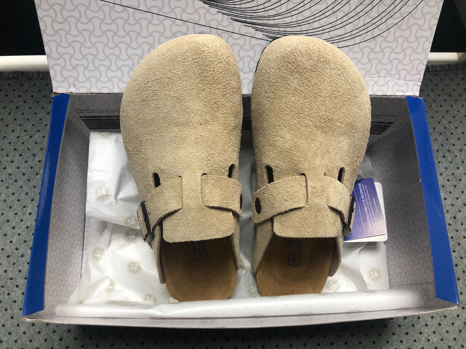 BIRKENSTOCK ビルケンシュトックボストンスエードサンダル#トープ