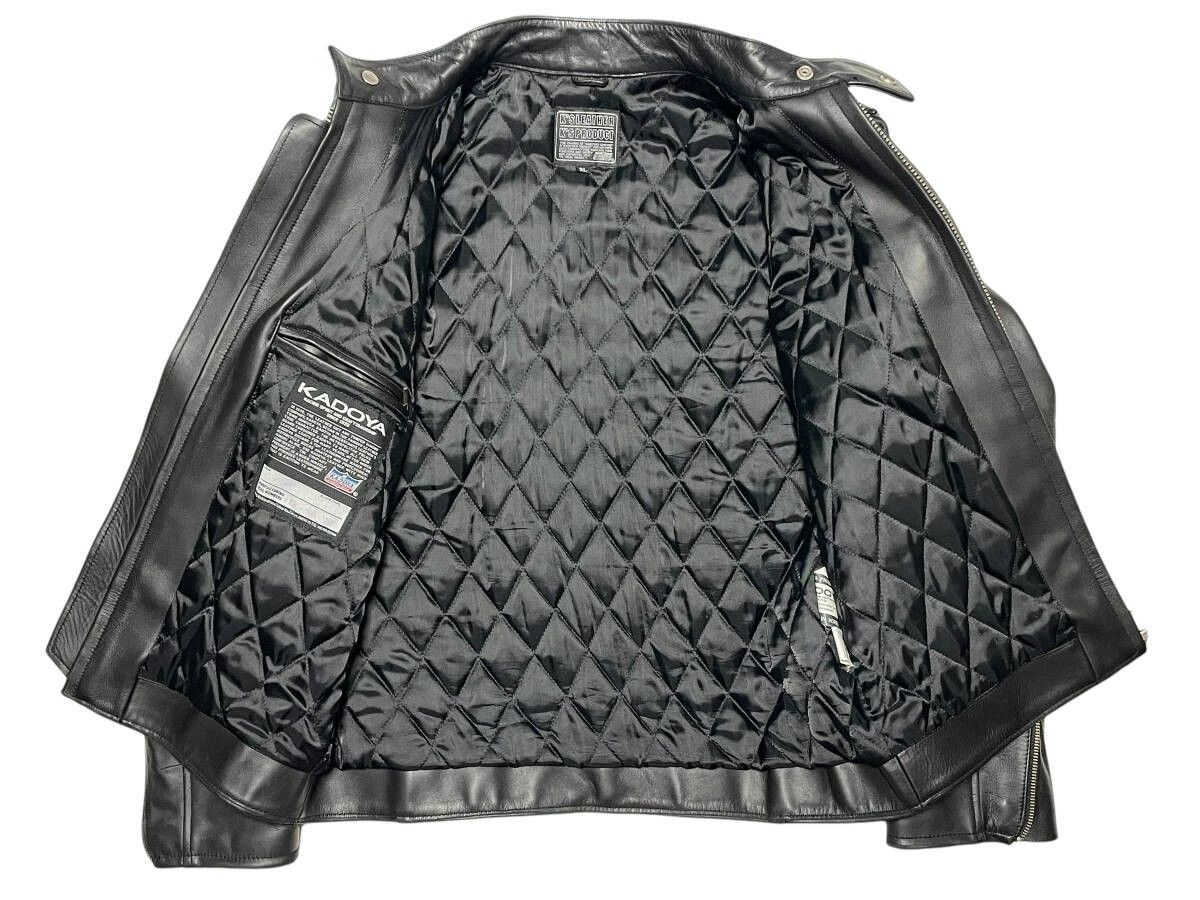 3L XXL KADOYA K'S LEATHER カドヤ シングルライダースジャケット牛革