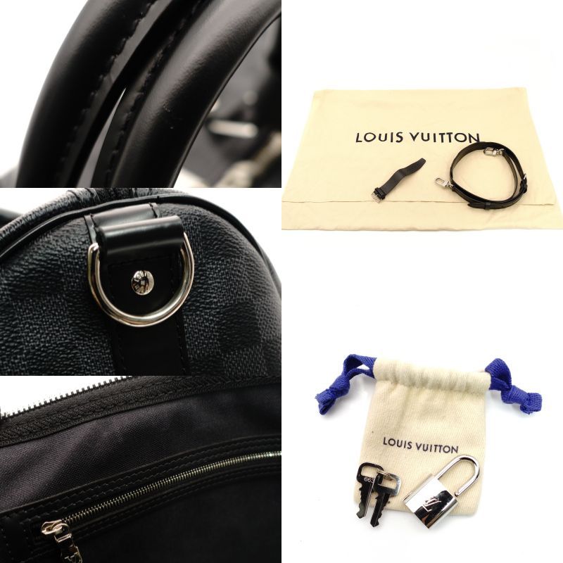 ルイヴィトン LOUIS VUITTON ダミエグラフィット キーポル 55 バンド